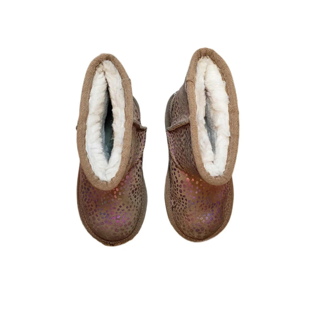 Ugg 9 Toddler Metallic Rainbow Shimmery Classic II Spots Suede Boots